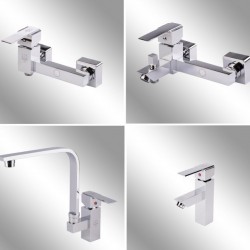 Full set of Arnica-Flat faucets