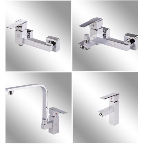Full set of Arnica-Flat faucets
